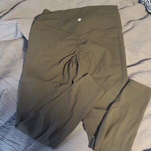 CRZ YOGA Olive Green Leggings